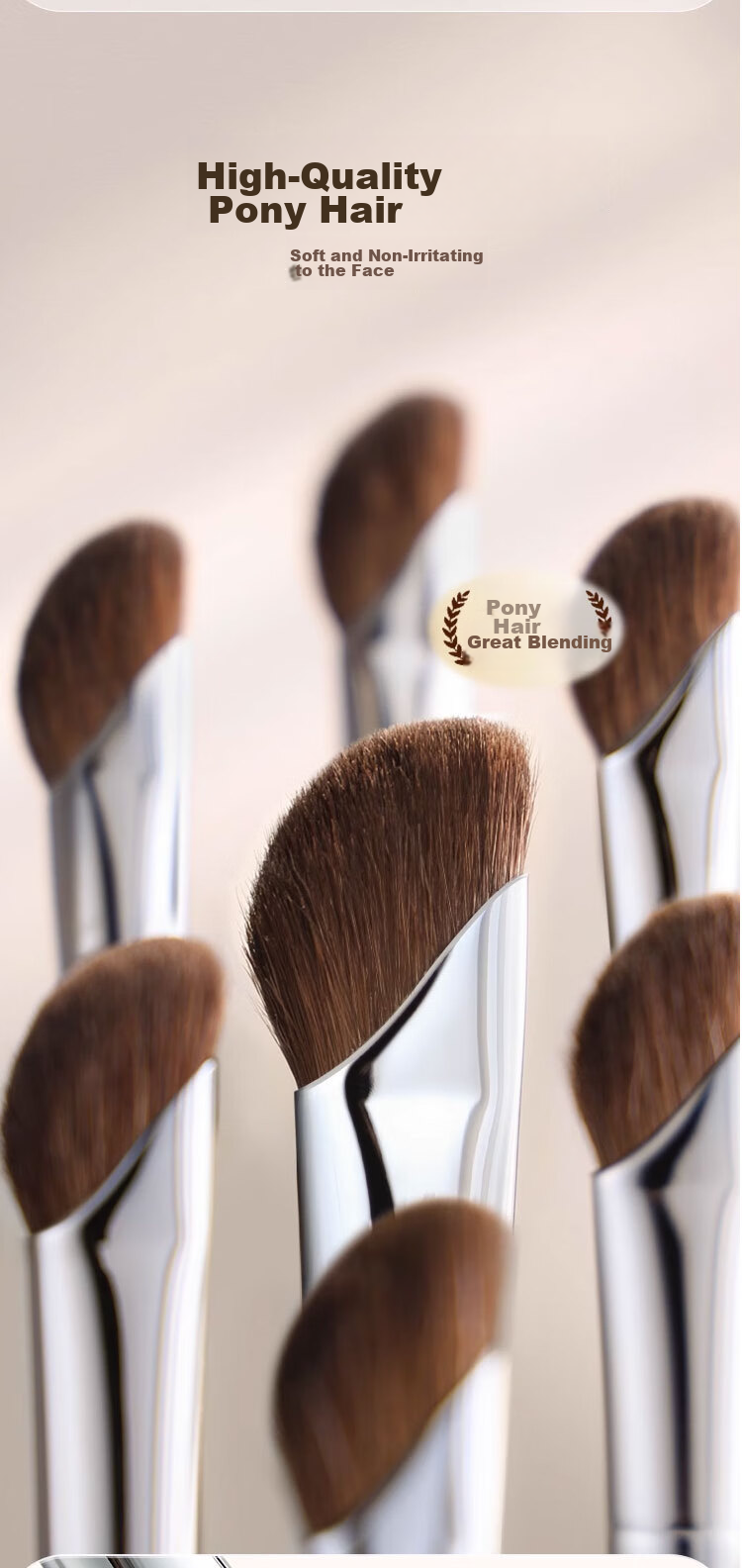 Goood Sickle-Shaped Angled Nose Shadow Brush, 2-Pack Professional Contouring Brush, Side Light Highlighter Angled Makeup Brush 7