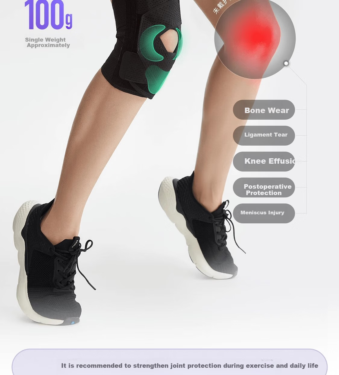 Keep Knee Brace, Sports Knee Support, Meniscus Injury, Warmth, Arthritis, Badminton, Hiking Knee Joint Protector 4