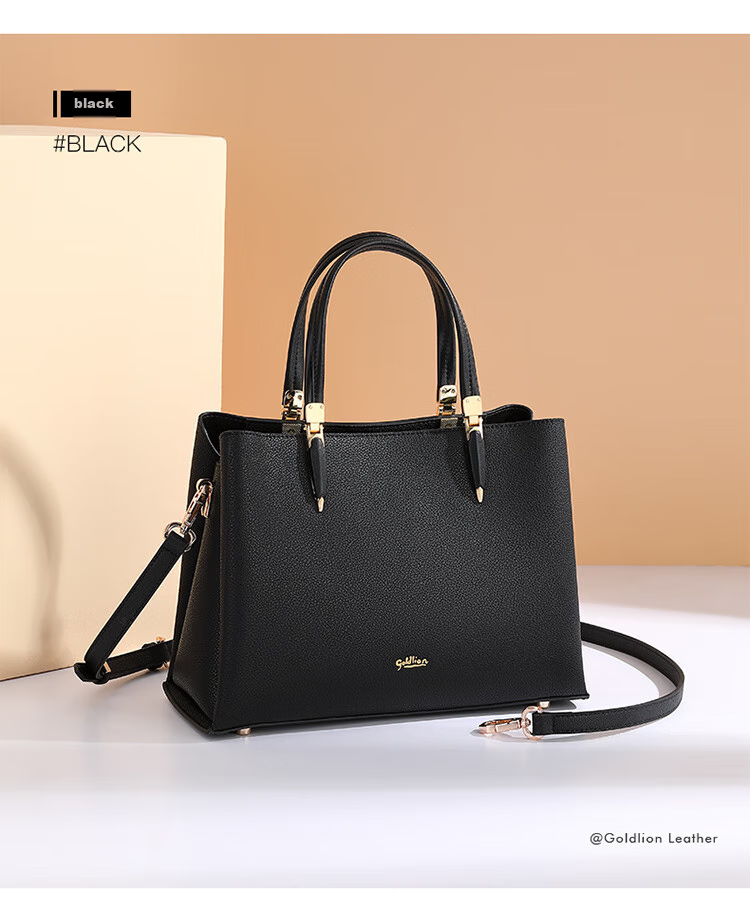 Goldlion Women's Handbag, Simple And Elegant Business Tote Bag, Birthday Gift for Ladies 21