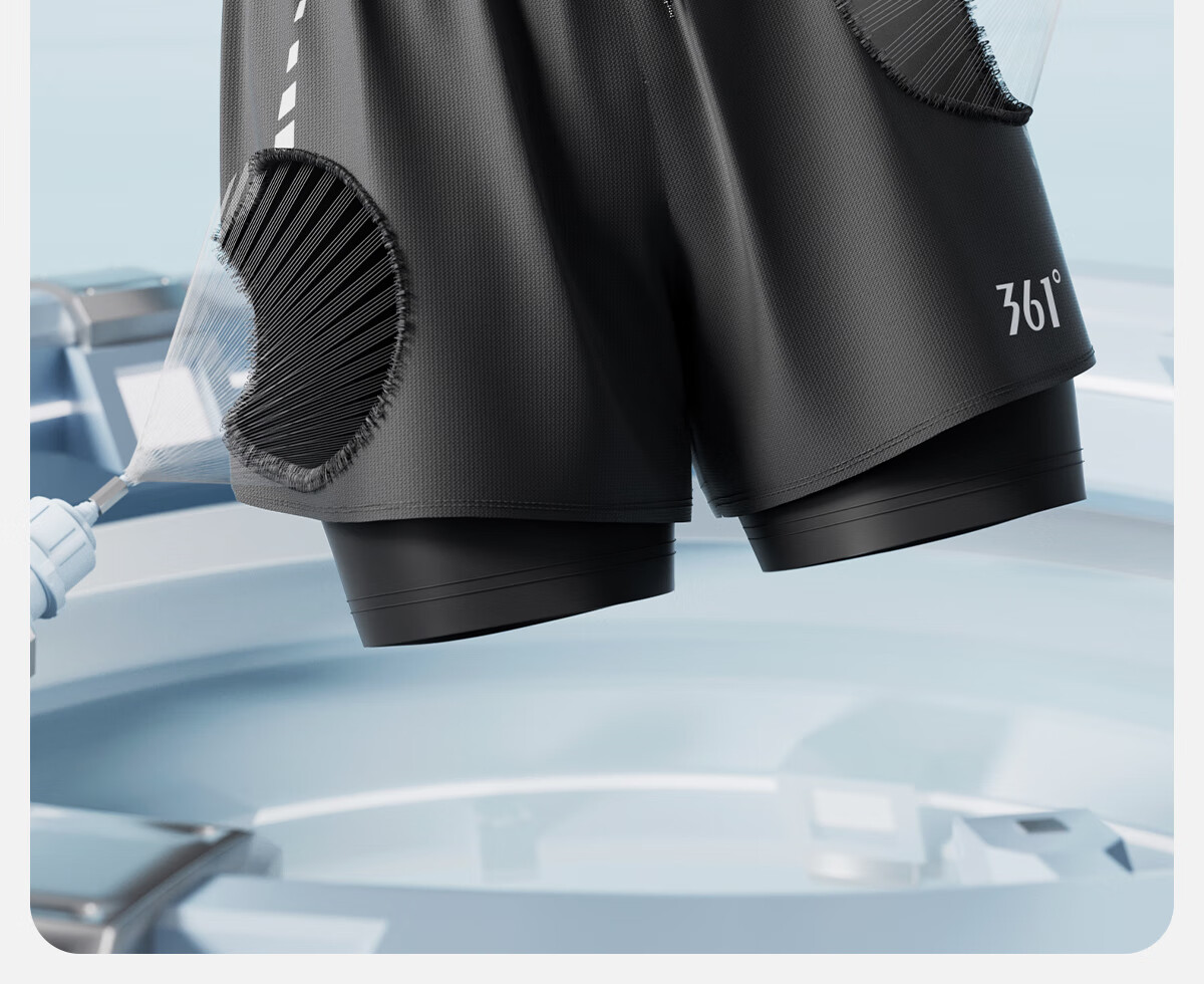 361° Men's Swim Trunks, Swimsuit, Goggles, Swim Cap Set, Fake Two-Piece Design, Anti-Embarrassment Short-Sleeve, Vacation Hot Spring Swimming Gear 12