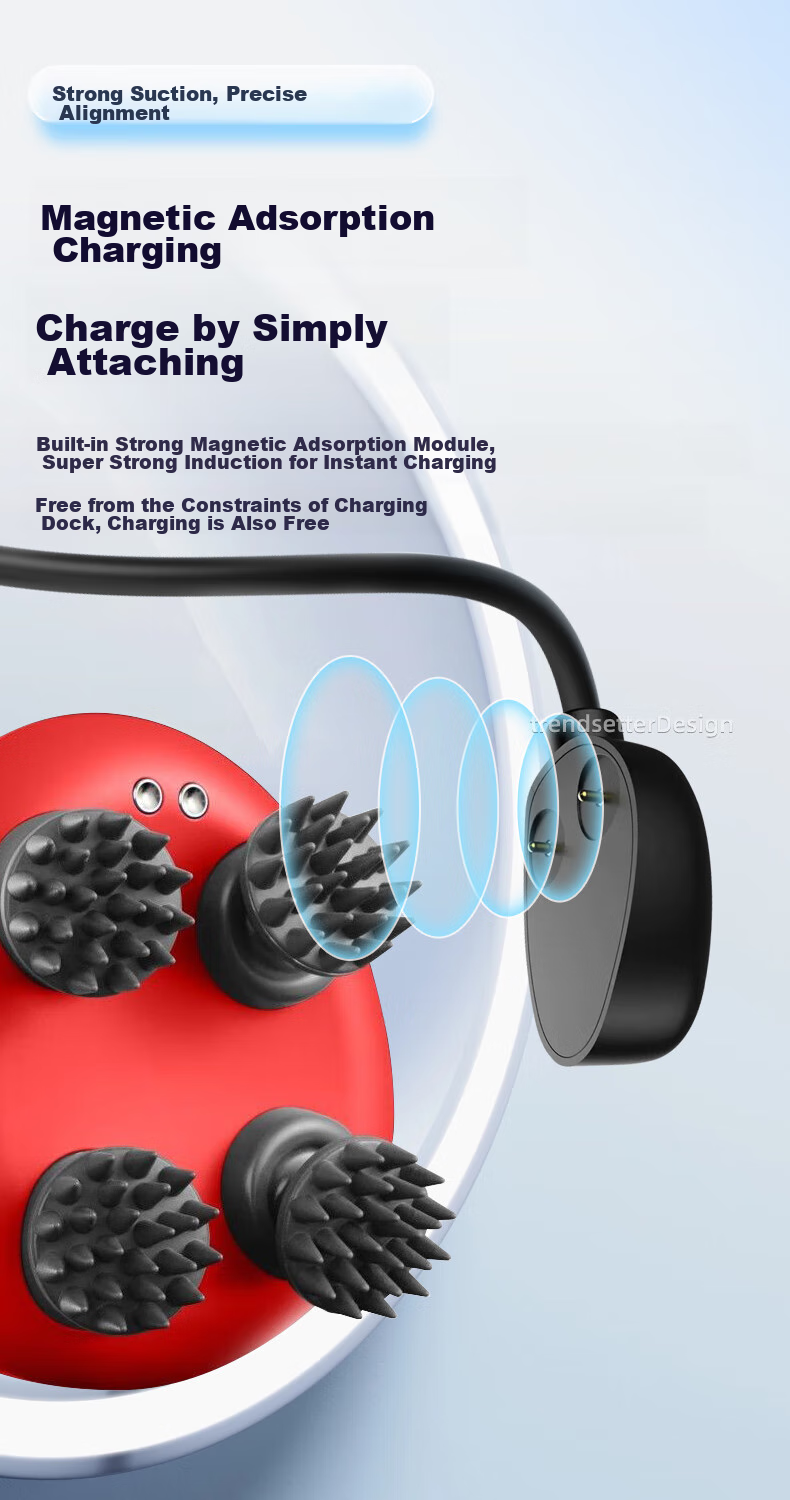 Chaofan Rechargeable Cable for Breo Scalp Massager, Scalp Mini Pro/2m/mini2/colorful Dragon Claw Hand Data Cable Accessory 4