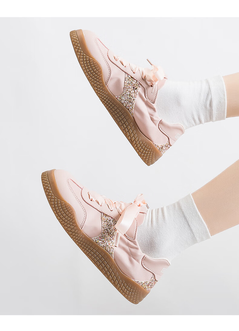 Huili Official Women's Sneakers, New Spring 2026 Style Dexun Shoes, Retro Simple Women's Shoes, Beige Gray, Size 37 13