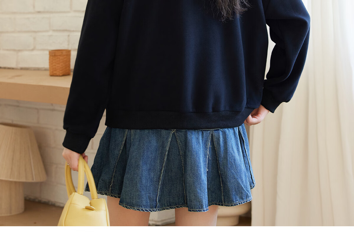 Halo Queen Women's Sweatshirt, Spring And Autumn American-Style POLO Collar, Trendy Letter Print, Loose Casual Pullover, New Product H143W1034 49