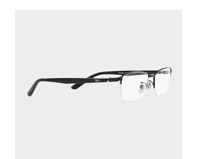 RayBan Optical Frame Rectangular Style for Men And Women, Myopia Glasses Frame 0RX6501D 2503 Matte Black Frame Size 55 Gift 5