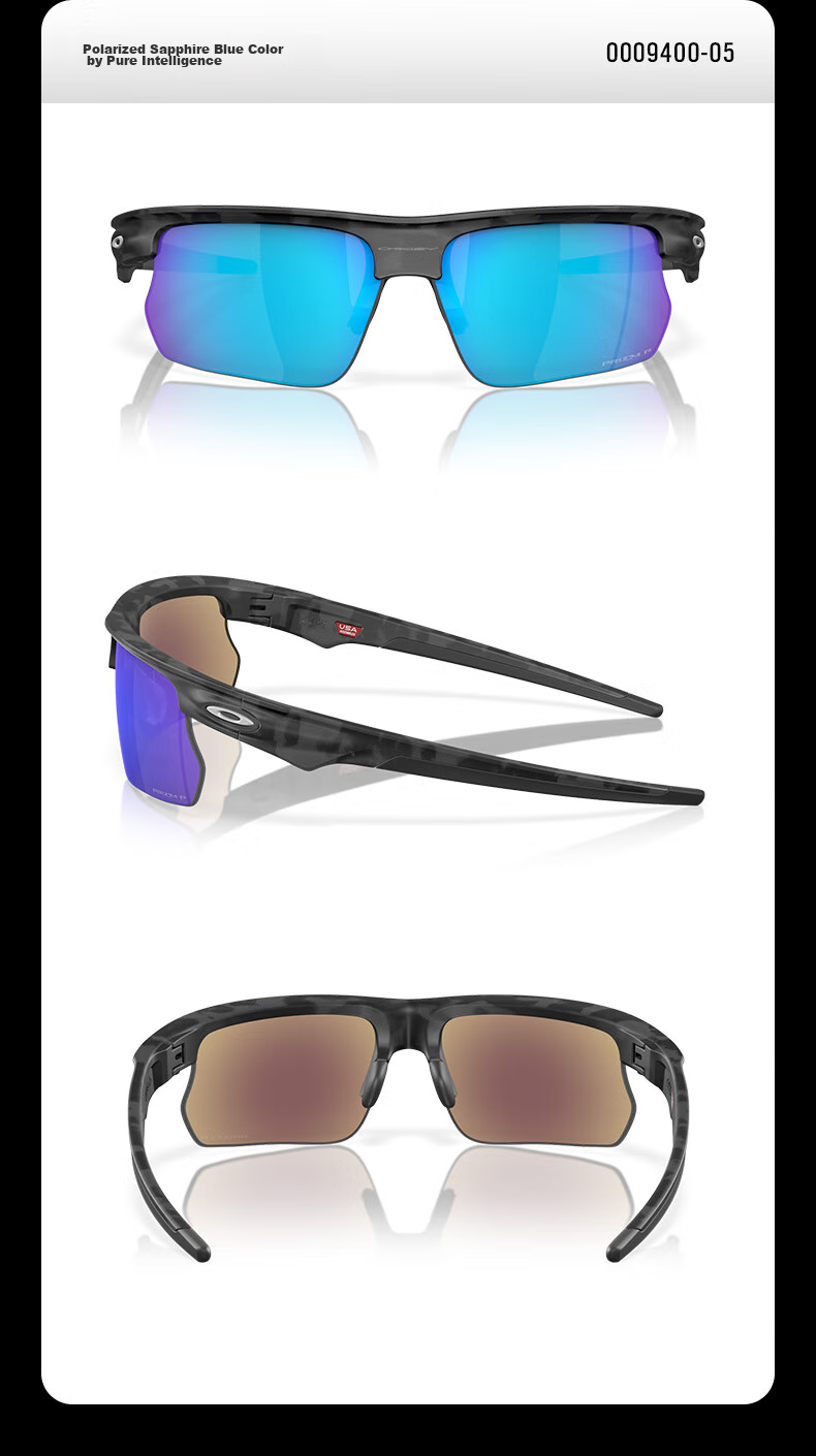 OAKLEY Outdoor Sports Sunglasses for Men And Women, BISPHAERA 0OO9400, Spectrum Smart Black-02 16