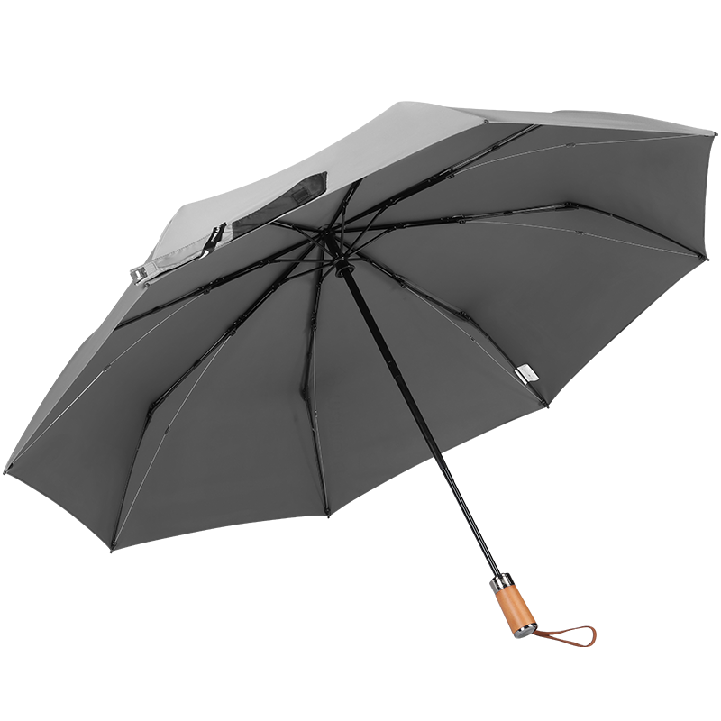 MAMORU [Windproof Patent] Fully Automatic 8-Rib Windproof And Heavy Rain Umbrella, Men's Double-Person Business Convenient Folding Umbrella, Gray