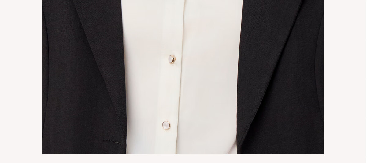 Chushen Spring And Autumn Women's Blazer, Elegant And Sophisticated Professional Interview Suit, Black Small Suit S13KF4033 4