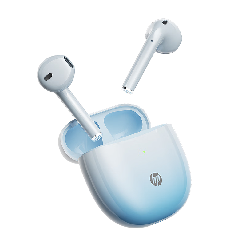 HP True Wireless Bluetooth 5.4 Earphones H10H, Compatible with Apple, Huawei, Xiaomi Phones, Compact Semi-In Gaming Call Smart Noise-Cancelling Music Headphones