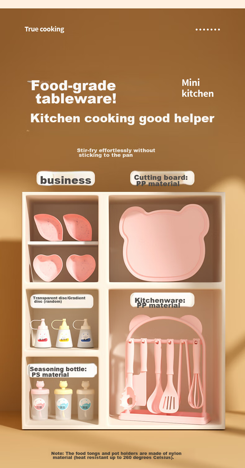 Shiwanzhenzhu Mini Kitchen Real Cooking Set, Cooking Utensils, Educational Pretend Play, Birthday Gift for Boys And Girls Aged 7-14 13