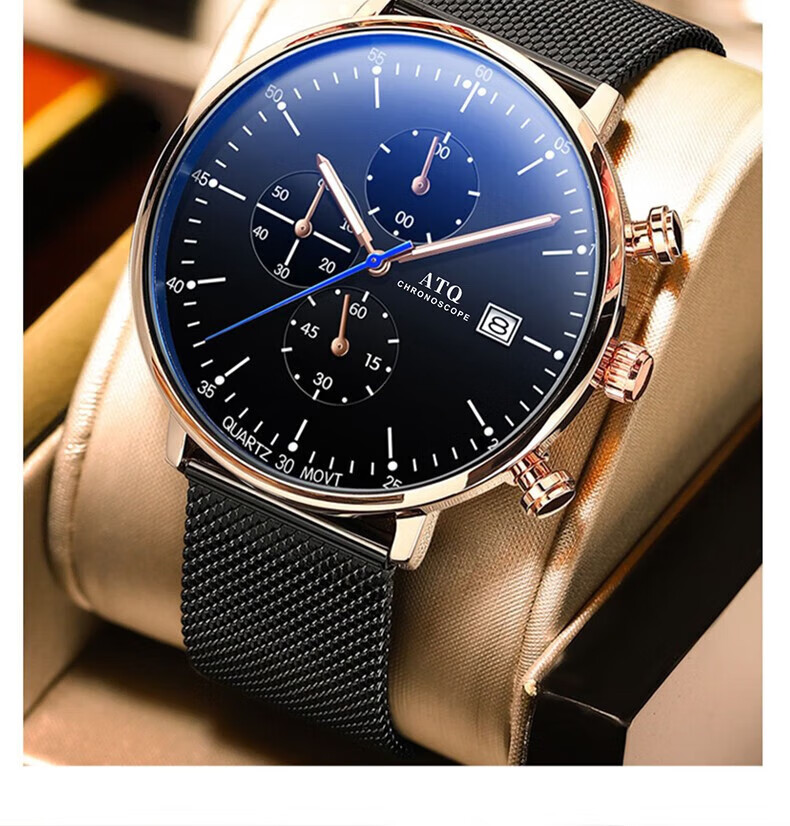 ATQ Swiss Ultra-Thin Watch for Men, Top Ten Brands, Luminous, Water-Resistant, Mechanical Style, New Year And Valentine's Day Gift for Boyfriend Or Husband 17