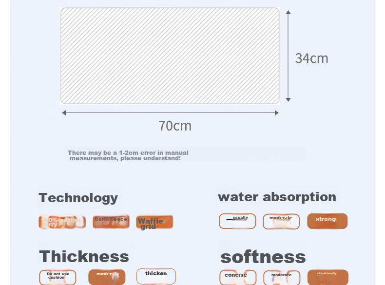 Grace 7A Antibacterial Class A Towel, Pure Cotton, Sports Striped Adult Face Towel, Long-Staple Cotton, Dark Gray, Single Piece, 70*34cm 13