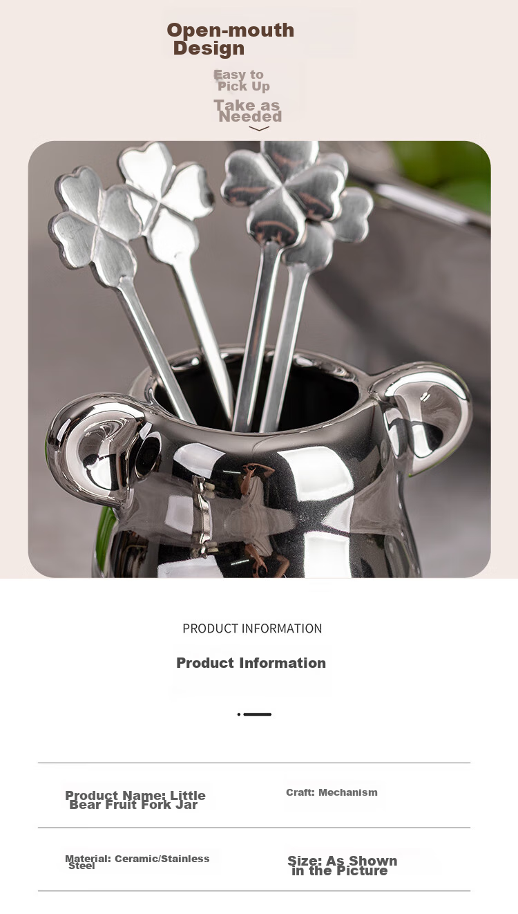 Banwushenghuo 304 Stainless Steel Fruit Fork, Luxury Household Dessert Fork, Cake Fork, Fruit Pick, Exquisite Fruit Fork Set 11