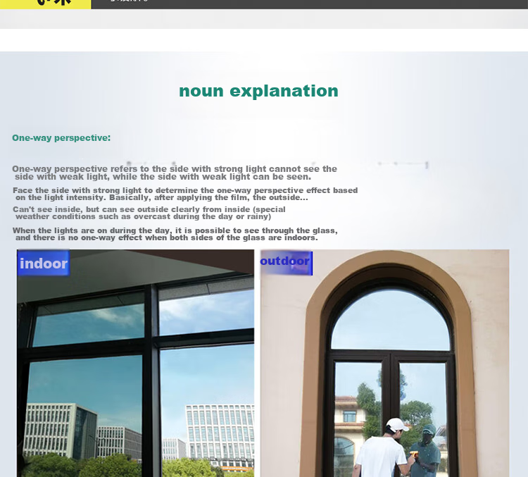 Fuju Adhesive Heat Insulation Sunscreen Privacy Window Film Blackout 60x200cm 7