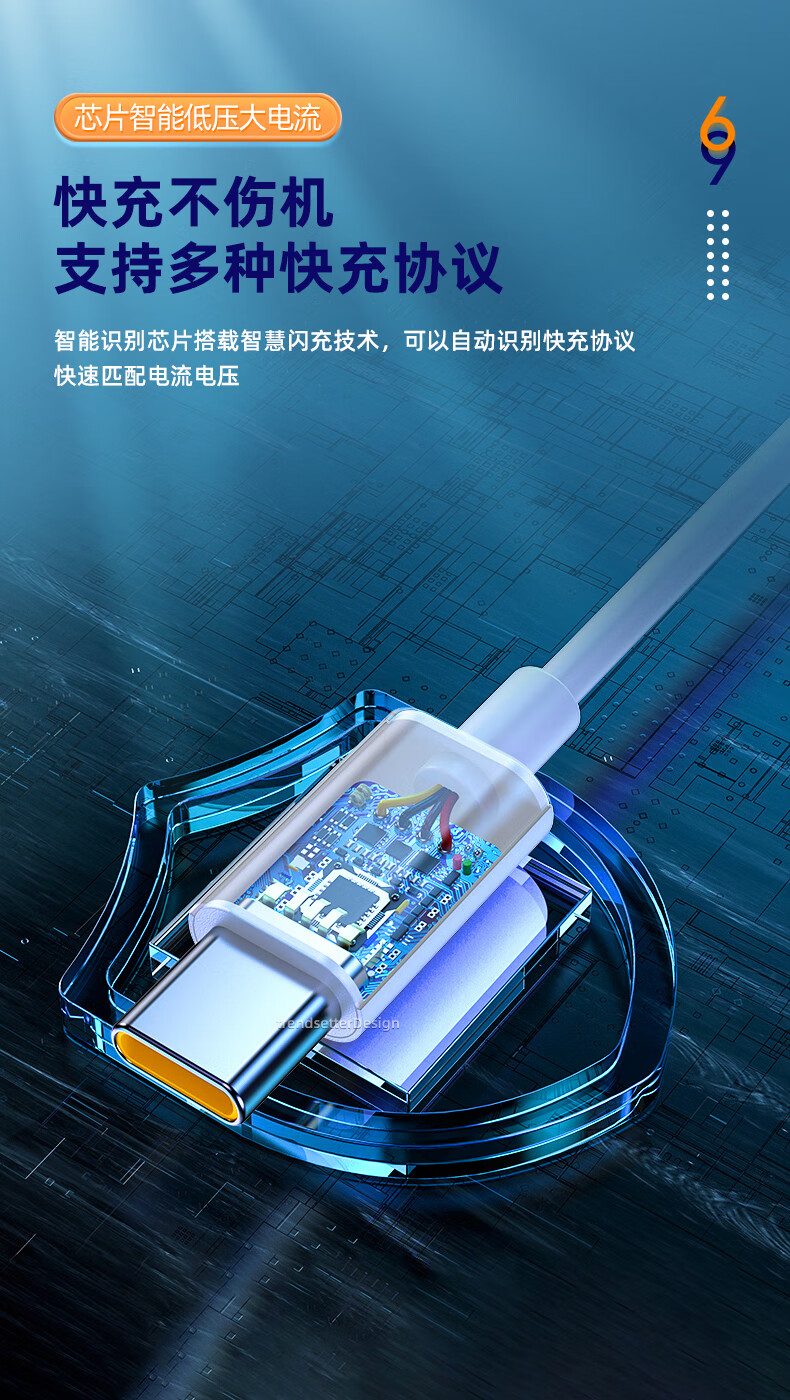 Trendsetter Compatible with Realme Data Cable, 65W Fast Charging, Suitable for GT2 Pro/Neo, Flash Speed/2T/Q3S/Q2/Explore X50/70/V13/15/X2, Quick Charging Cable 5