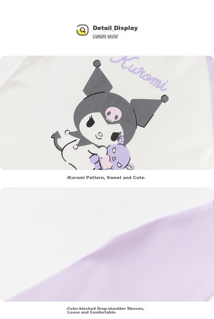 BALABALA Children's Pajama Set, Autumn Girls' Loungewear, Suitable for Going Out [HelloKitty IP] 209325171002 42