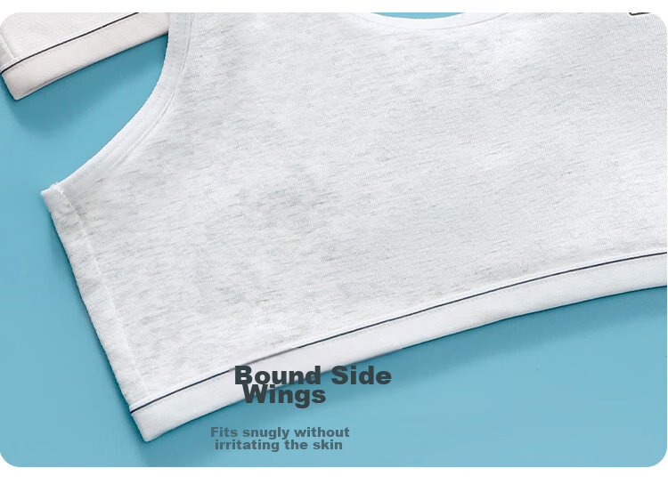 YUZHAOLIN Girls' Underwear for Puberty, First Stage for Elementary School Students Aged 8-12, Anti-Nipple Girls' Children's Camisole 21