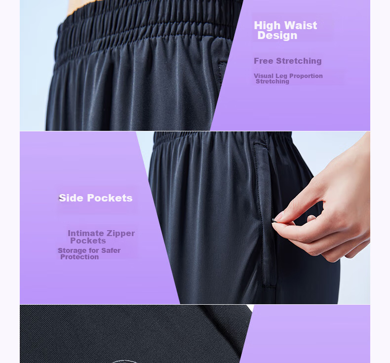 Anta Freedom Pants | Ice Silk Sun Protection Lantern Pants Women's Summer New Drawstring Jogger Loose Yoga Sports Trousers 20