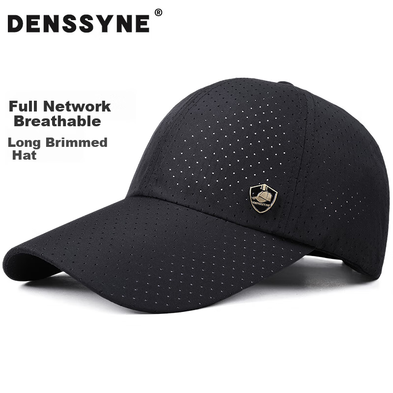 Кепка для бейсбола Denssyne, увеличенная, быстросохнущая, с сеткой, легкая, для мужчин, с защитой от солнца, для спорта и бега, размер XL+