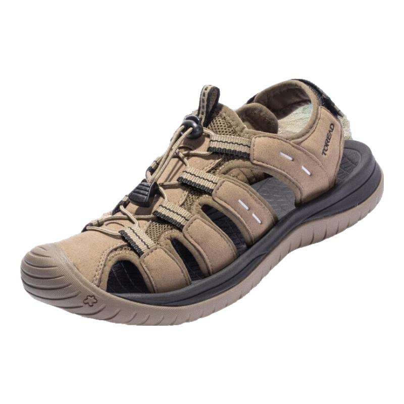 TOREAD Men's Beach Shoes, Lightweight Non-Slip Comfortable Breathable Closed-Toe Sandals, Outdoor Sports Water Shoes TFGGCM81990