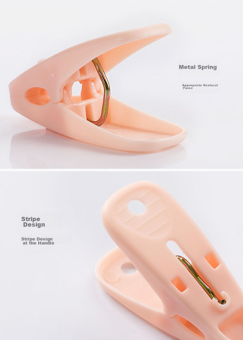 CHAHUA Clothes Hangers, Plastic Drying Clips, Fixed Clips for Socks, Windproof Clips for Clothes And Quilts, 24 Pieces 8