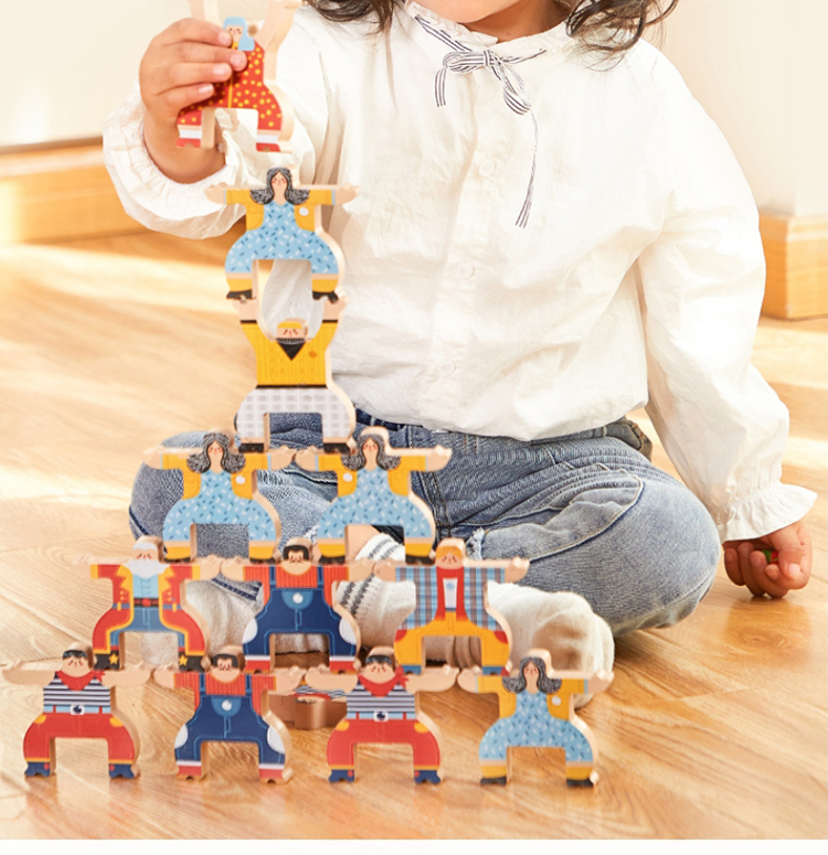 Meiletongnian Children's Toy Stacking Tower Building Blocks Parent-Child Board Game Balance Challenge Toy for Boys And Girls Aged 3-7 Birthday Gift 1