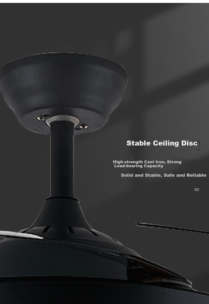 HD LED Ceiling Fan Light for Bedroom, Dining Room, Zhongshan Lighting, 26 New Models, Timer, Remote Control, Installation Included 22