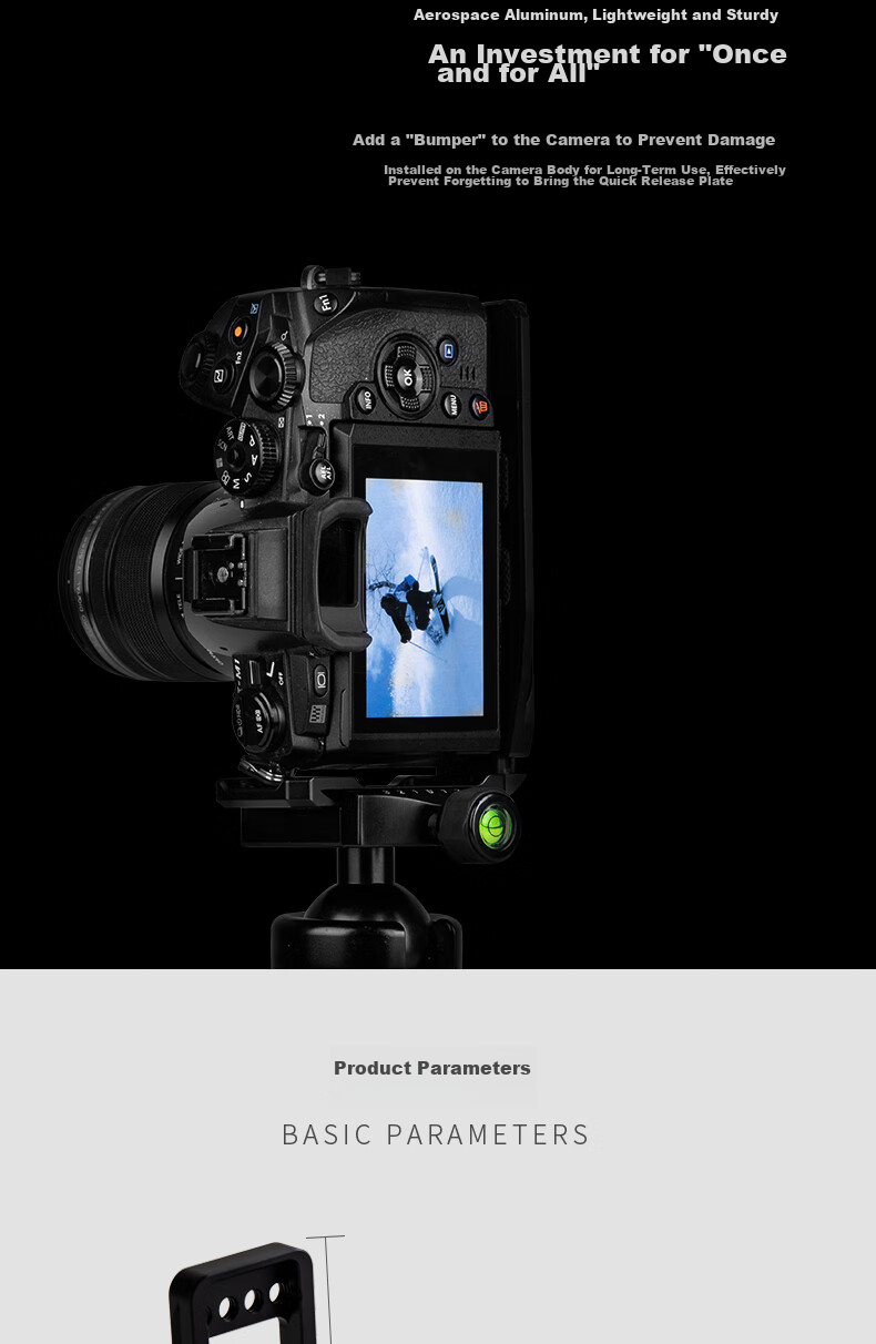 Fotopro QAL-2L Vertical Quick Release Plate, DSLR Stabilizer Tripod Hydraulic Ball Head Universal Quick Release Plate for Cameras And Photography 4