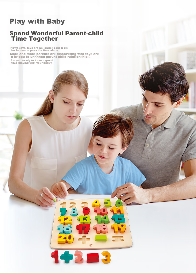 Hape (Germany), Children's Puzzle Toy, Four-Level Number Enlightenment 3D Puzzle, 3 Years+, Birthday Gift, E1550 13
