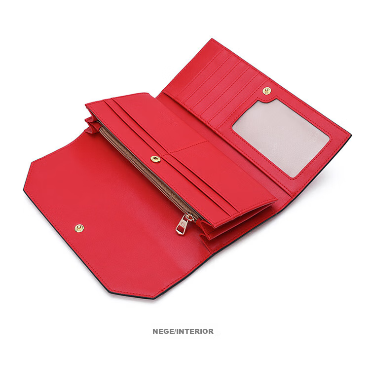 Goldlion Women's Wallet, Fashionable Long Style, Large Capacity Purse, Gift Box, Birthday Present 24