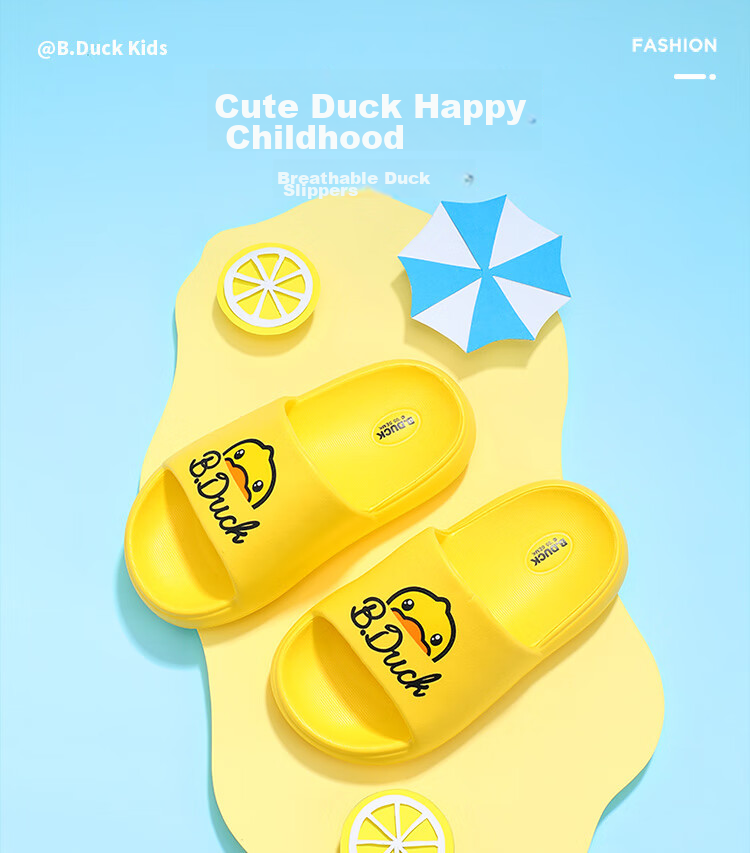 B.Duck Children's Slippers, Boys And Girls Sandals, Indoor Home Shoes for Older Kids, Trendy 5943 Moonlight Color, Size 40 1