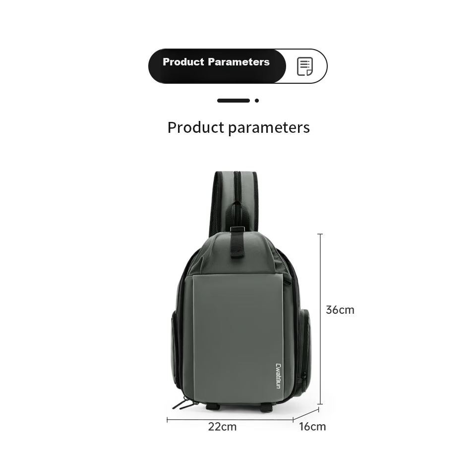 CWATCUN Shoulder Camera Bag for Men And Women, Multifunctional Portable Small Bag, Dual-Shoulder Bag, Trendy Backpack for Me 10