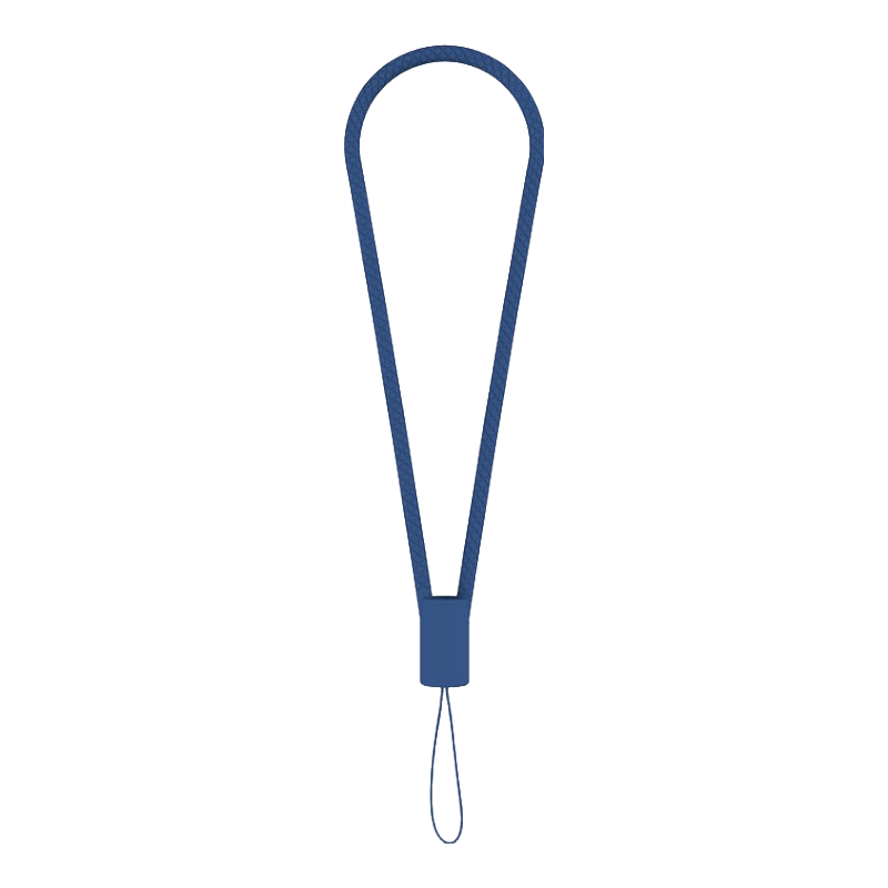 ESCASE Phone Lanyard Camera Silicone Wrist Strap Wallet USB Drive Key ID Pendant for Apple Xiaomi 15 Huawei Mate 70 Pro Apple 16 Phone ES-XS4 Midnight Blue