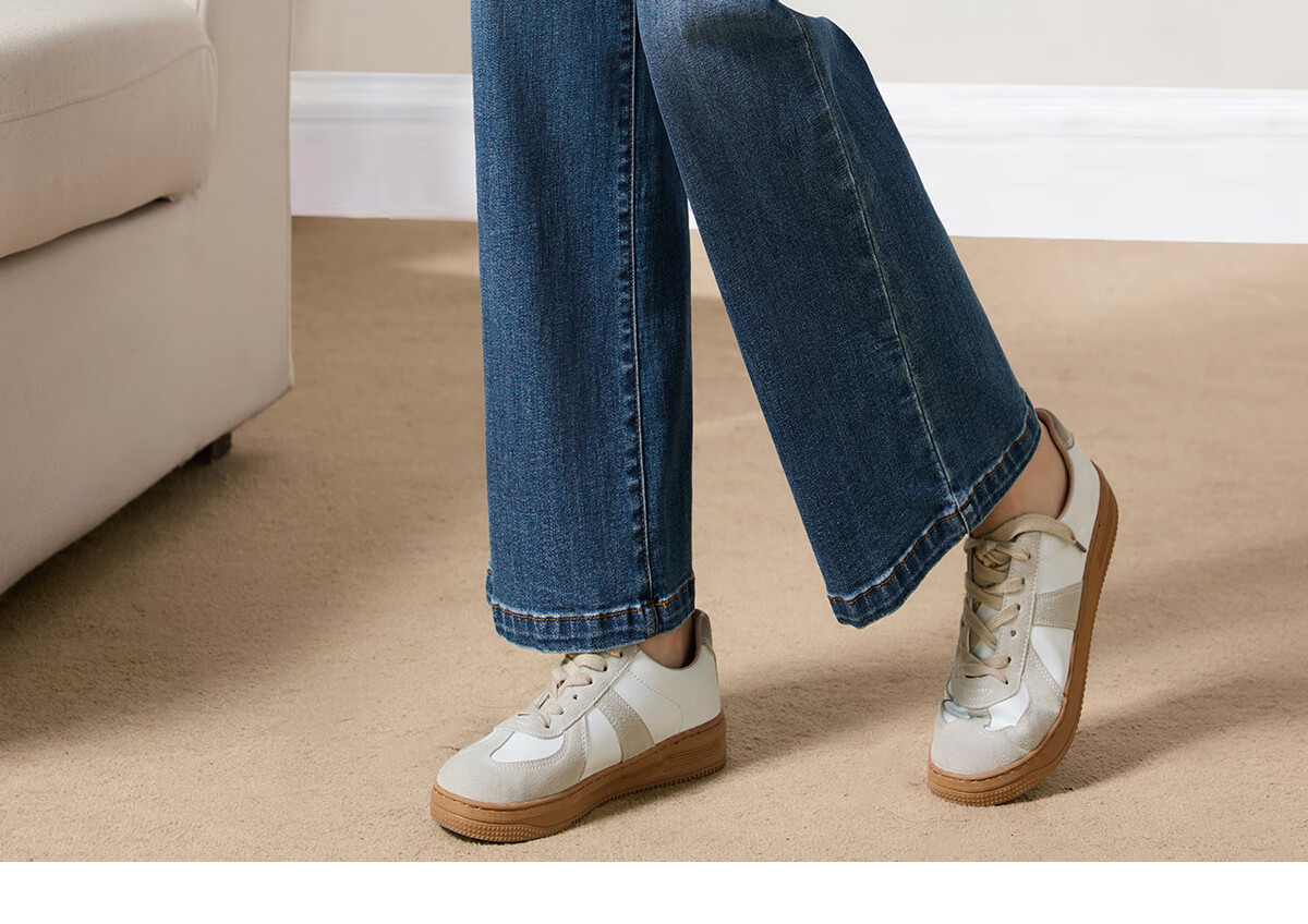 Taxiang High-Waisted Jeans for Women with Pockets, Wide-Leg Pants, Versatile Straight-Leg Trousers, Fashionable Women's Pants, Long Pants T143N1016 16