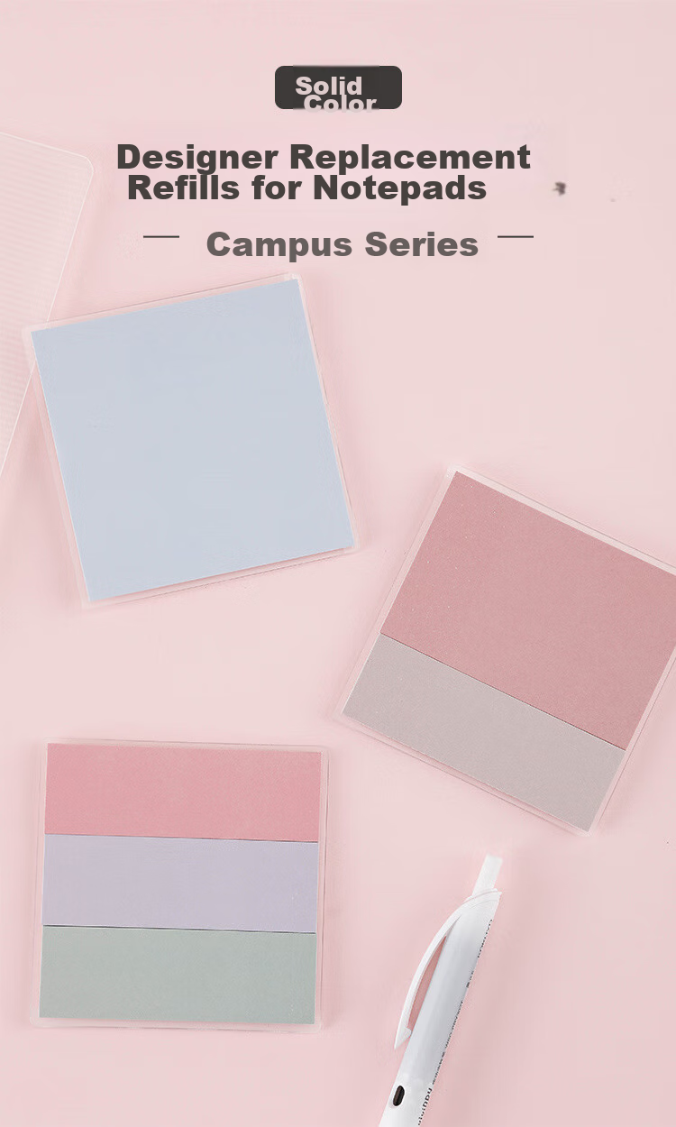 KOKUYO Campus Double-Layer Intentional Folding Memo Pad Refill Sticky Notes Purple Sunflower 1 Pack WSG-MEKS02 1