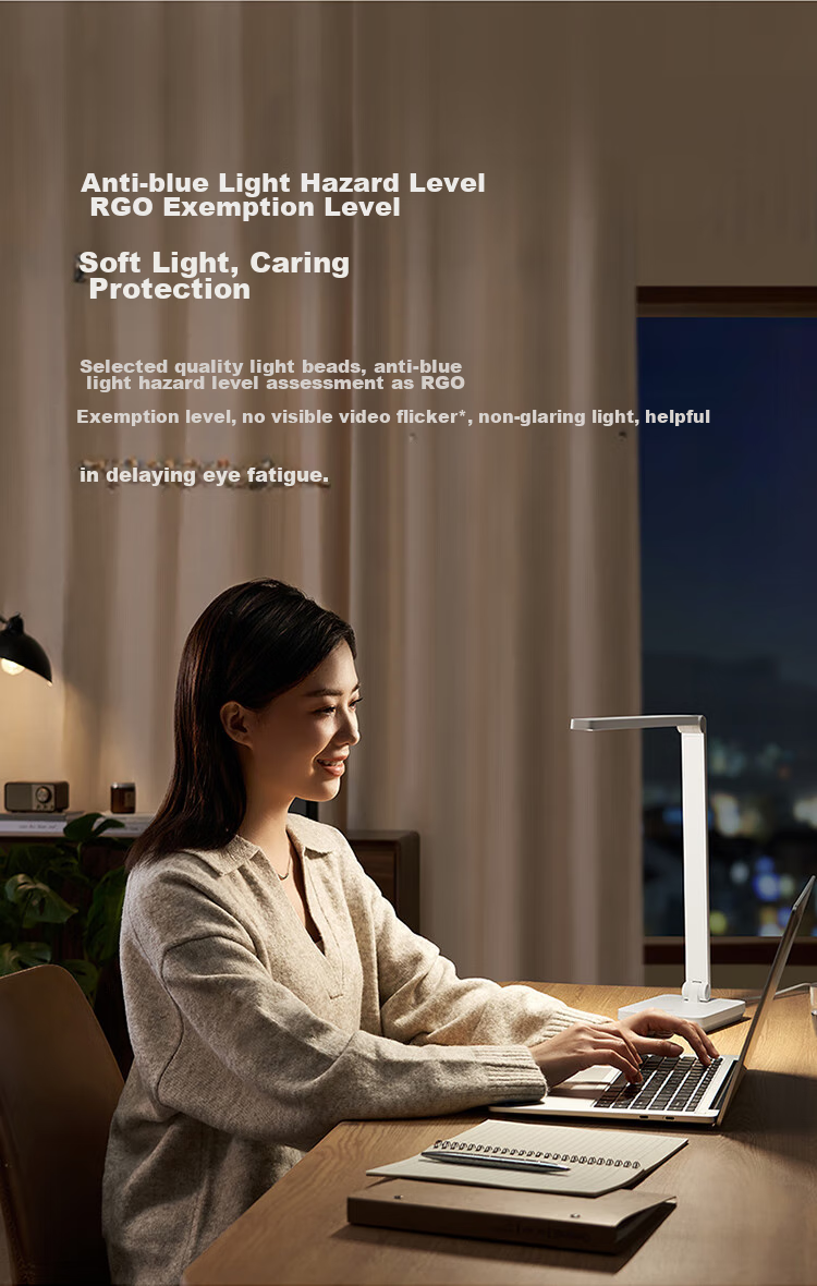 Mijia Xiaomi Mijia Desk Lamp 2 Lite, Student And Children's Study Reading Eye Protection Light Fixture, National Standard AA Grade 10