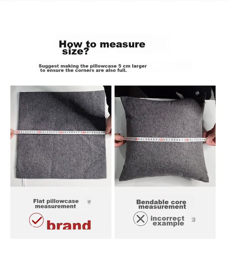 Pierre Cardin Throw Pillow Cushion, Solid Color Linen Style Removable Nap Pillow Office Backrest Car Lumbar Support, Smoke Gray, 45*45cm 11