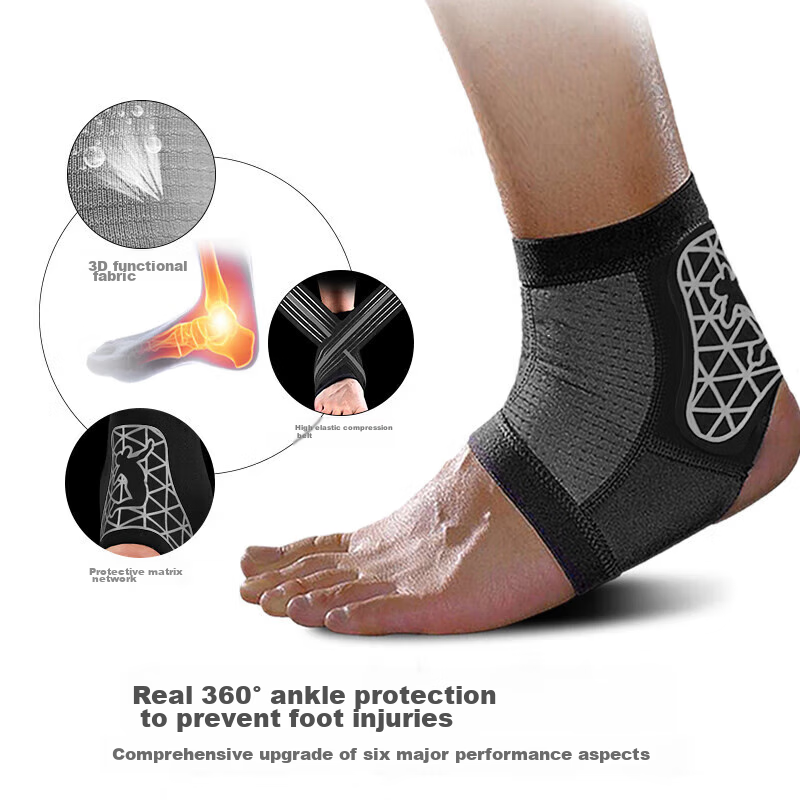 Bestray Ankle Support Brace for Sports, Sprain Prevention, Post-Injury Stabilization, Basketball, Soccer, Running, And Sprain Protectio