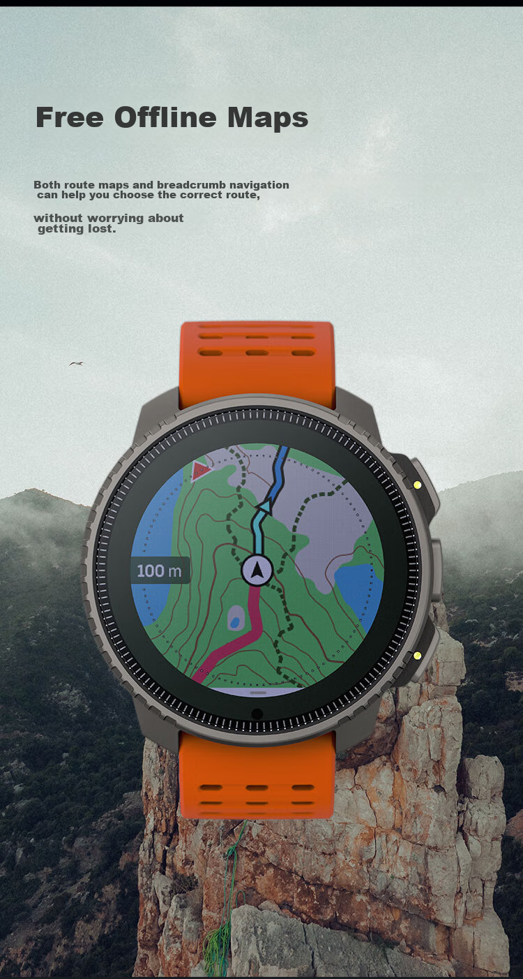 SUUNTO Vertical Outdoor Adventure Watch, GPS Positioning, Heart Rate And Blood Oxygen Monitoring, Smart Sports Watch, Birthday Gift, Sand White 7