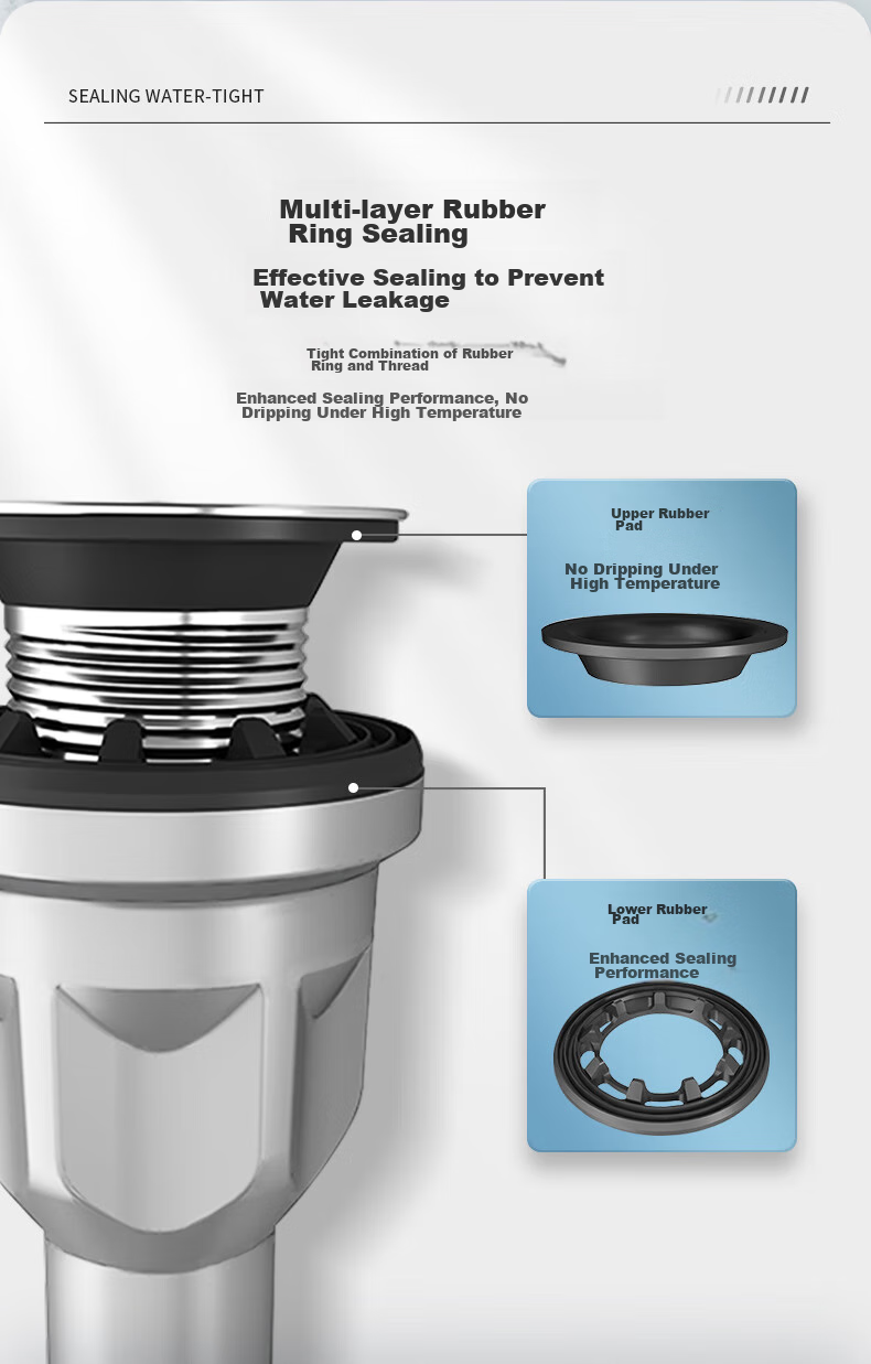 ARROW Sink Drain Pipe Set, Washbasin Drain Kit, Face Basin Drainage System, Sink Drain Pipe, Anti-Odor 7