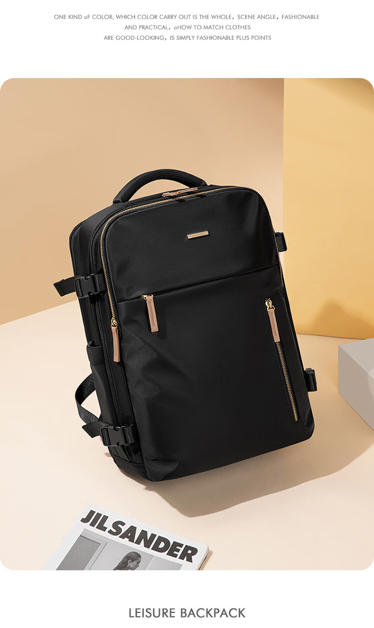 POLO Backpack for Women, Travel Bag, Large Capacity Schoolbag, Luggage Bag with 15.6-Inch Laptop Compartment, Birthday Gift 17