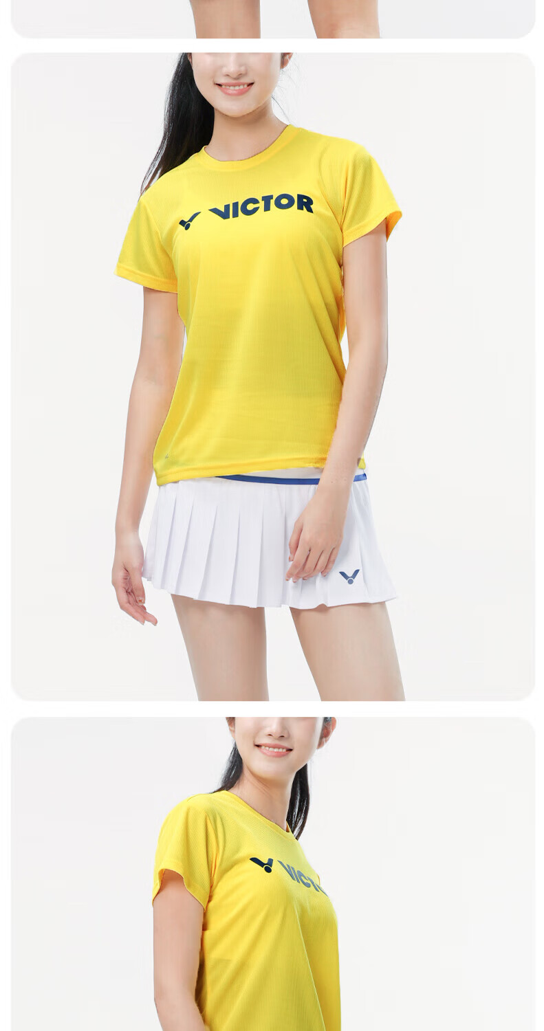 VICTOR Badminton Shirt for Men, Training Wear, Quick-Dry Breathable T-Shirt T-40050, Lotus Pink, Size L 4