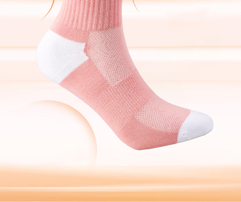 Li-Ning Women's Sports Socks (3 Pairs), Basketball Socks, Summer Running Sports Short Socks, Breathable Sweat-Absorbing Short Cotton Socks 17