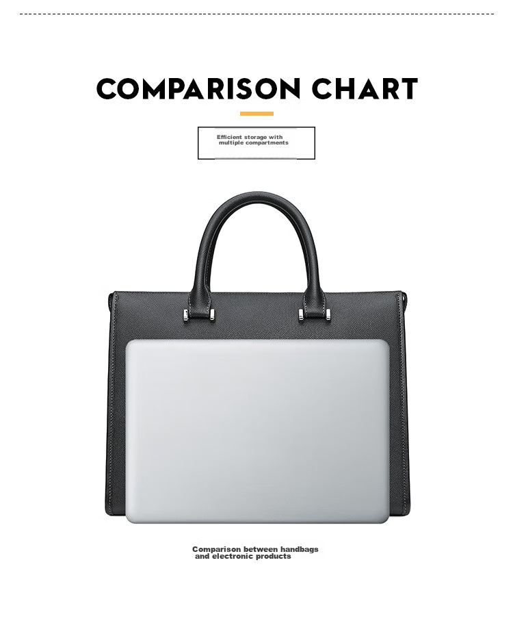 Goldlion Business Briefcase Handbag, Leather Men's Bag, Laptop Bag, Large Capacity Work Bag, Birthday Gift 18