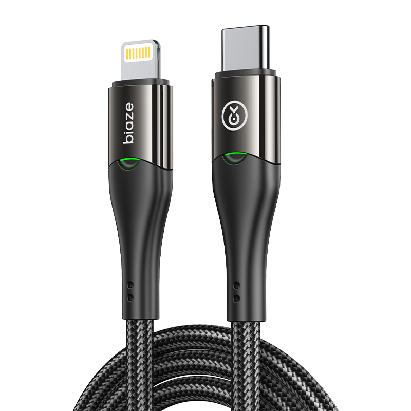 BIAZE Lightning Fast Charging Cable for IPhone 14 Pro Max/13/12/11/Xs/iPad, Car Charger Extension Cord for IPhone, IPad Air, And Car Use, 1.5 Meters Long