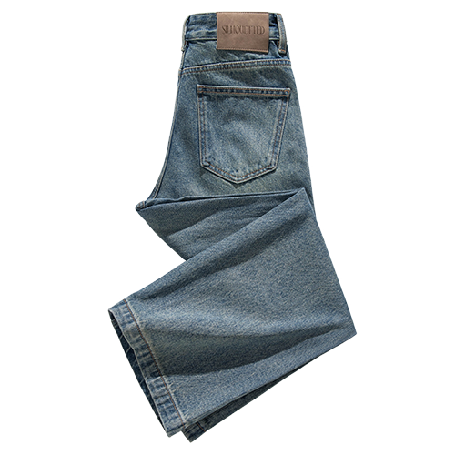 RAIN.CUN Light Gray Wide-Leg Pants for Petite Women, High-Waisted Loose Casual Straight-Leg Jeans for Fall/Winter 2024