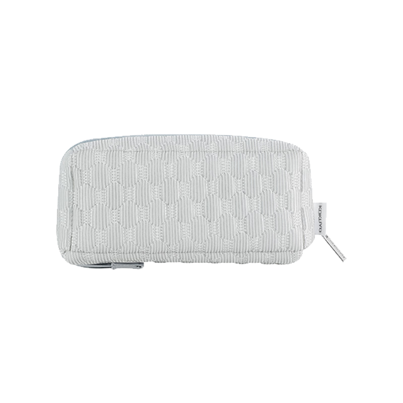 KOKUYO Student Office Storage Bag Campus Cool Pillow Bag Pencil Case, Light Gray, 1 Piece, WSG-KUK262LM