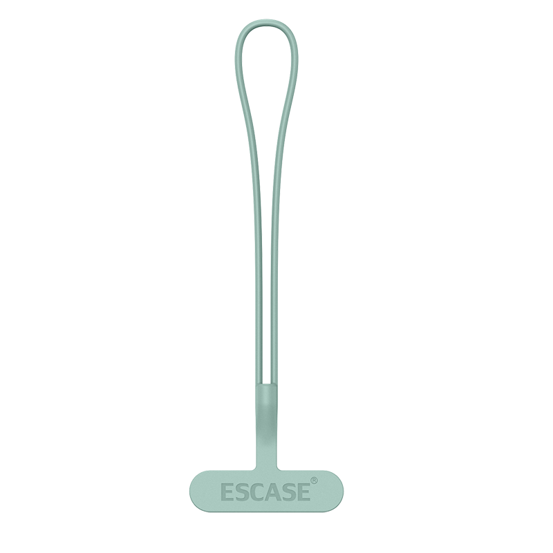 ESCASE Phone Lanyard Wrist Strap, Anti-Theft Short Silicone Integrated Phone Clip/pad Key Strap, Yachuan Blue