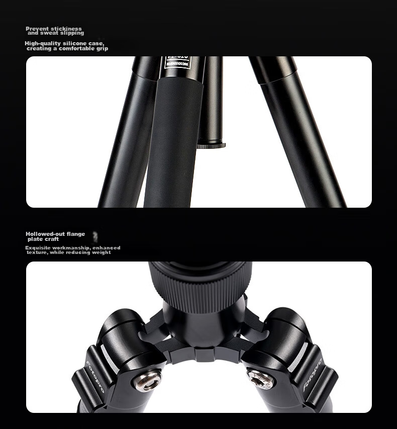 Fotopro FY810 Digital Panoramic Tripod Selfie Stick, Desktop Tripod for Digital Cameras, Three Modes, Multifunctional Portable Tripod 9