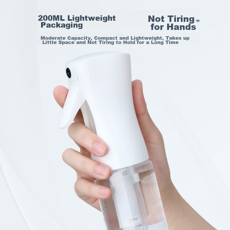 Cigeman High-Pressure Spray Bottle [200ml White Transparent], Fine Mist Spray Bottle for Makeup, Hydration, And Disinfectio
