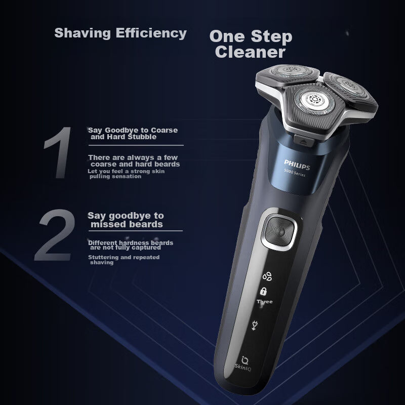 Philips Men's Electric Shaver, Bumblebee 5 Series Pro+, SkinIQ Smart Series [Fully Imported from The Netherlands], Birthday Gift for Boyfriend Or Elders, S5887 Sports Goods